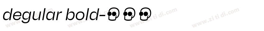 degular bold字体转换